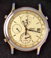Seiko (7T32-6A5A) Chronograph Men's Quartz Vintage Watch -- Spares/Repairs