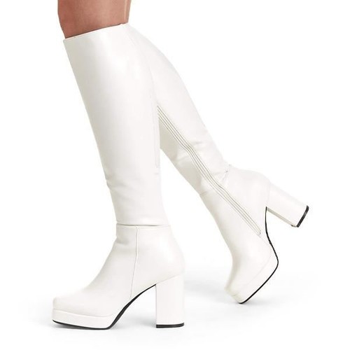 Lamoda humble white knee high - humble,