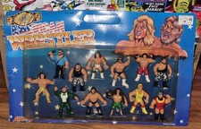 Super Rare American Wrestler WWF Bootleg Full Set Boxed Vintage 1980s WWE Hasbro