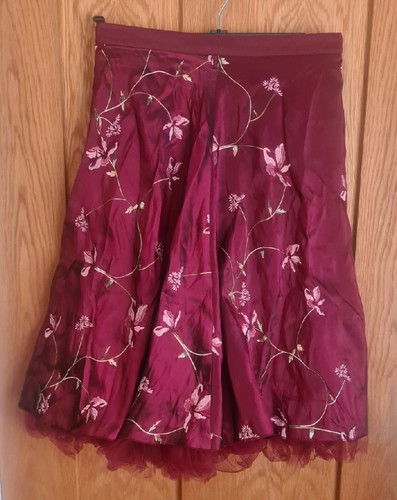 Bohemia burgundy floral - burgundy,
