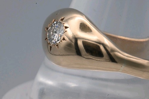 Antique gold ring large - gold,