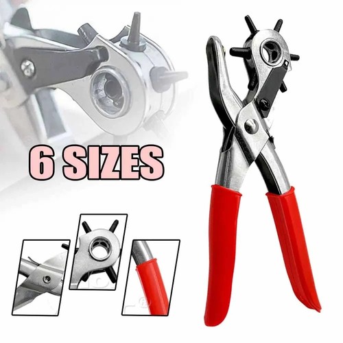 Revolving leather punch rivet - leather,