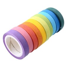 10x Rainbow Washi Tape Set –
