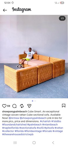 1970 french raffia rattan - french,