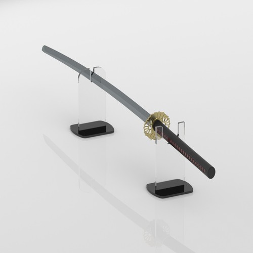 Freestanding katana holder - holder, /