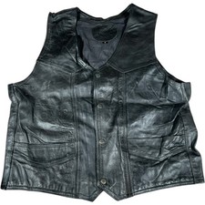 Vintage Leather Waistcoat