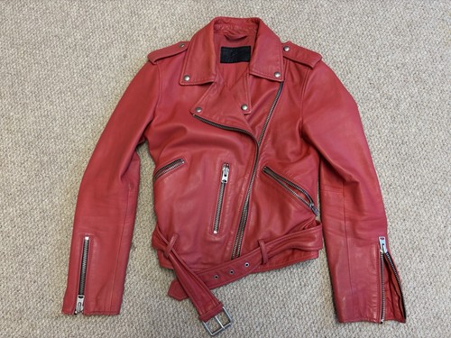 All saints red leather - red, balfern