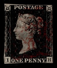 GB QV SG2, 1d black PLATE 1b