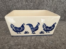 Emma Bridgewater Blue Hen Older Design Butter Dish Base Only