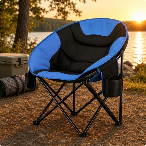 Foldable moon chair thickened - moon,