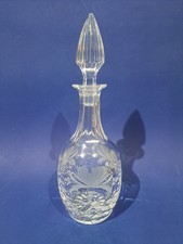 Royal Brierley Crystal " Honeysuckle " Decanter