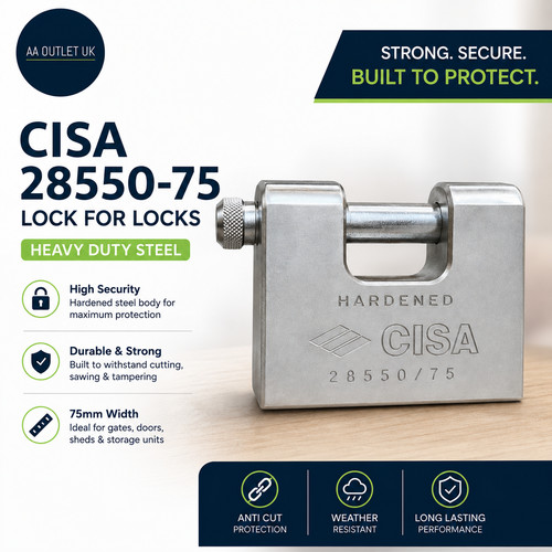 Cisa 2855075 lock - cisa, steel