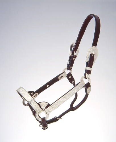 Silver show halter miniature - show,