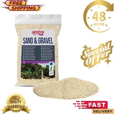 AMTRA White Quartz - Fine White Quartz Aquarium Sand, for Fresh or Salt Water,