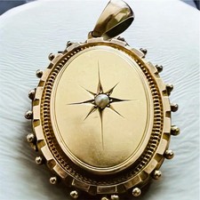 Victorian pinchbeck locket - victorian,