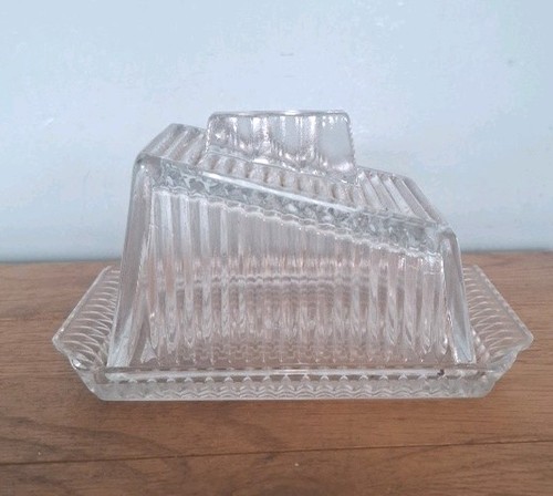 Vintage art deco clear - deco, glass