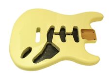 Yellow satin Stratocaster body - two piece nitrocellulose