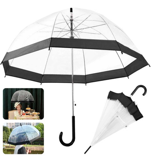 Large dome umbrella clear see - clear,