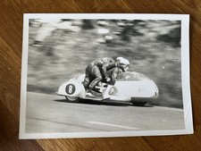 Original 1967  TT Races Press Sidecar Photograph 6.5" x 4.5 "  Enders Englehardt