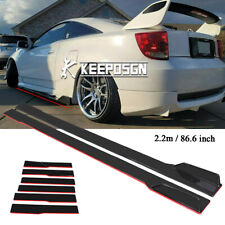 For Toyota Celica GT 86.6'' Side Skirts Rocker Panel Extension Splitter RedLine