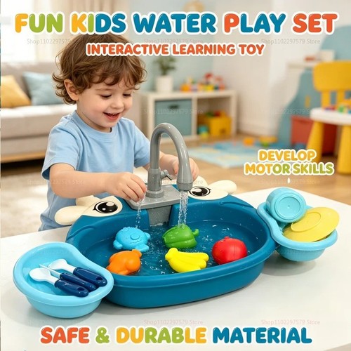 Kitchen sink toys with running - kitchen,