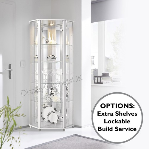 White home corner glass - home,