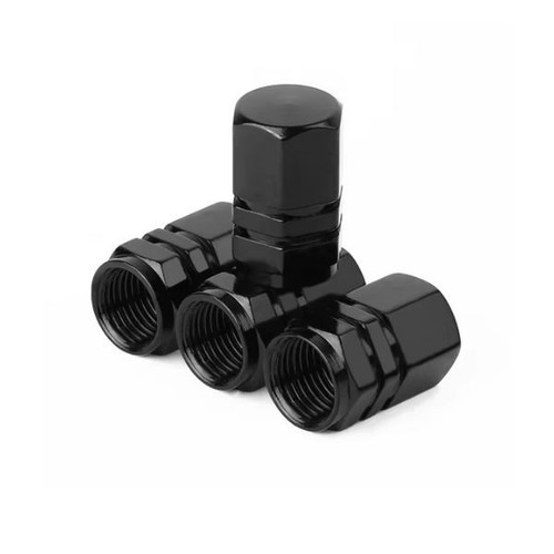 Valve dust caps black - valve,