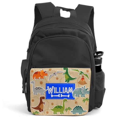 Personalised dinosaur backpack - dinosaur,