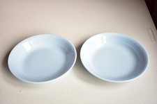 VINTAGE WOODS WARE ITIS BLUE CEREAL / SOUP BOWLS X 2
