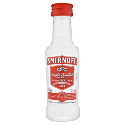 Smirnoff red label vodka - red, 5cl