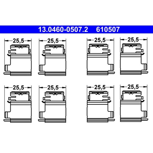 Brake pad fitting kit rear - brake,