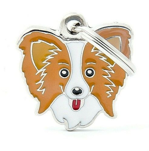Papillon dog tag - dog,