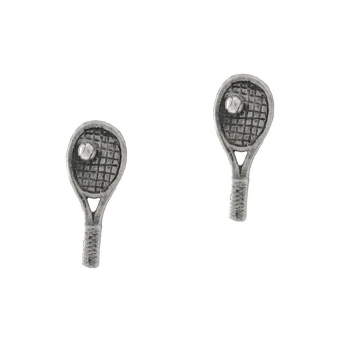 Sterling silver tennis racket - silver,