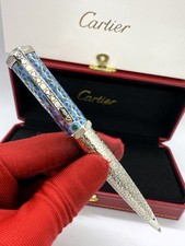 Awesome Cartier Santos Dumont Limited Edition Multi Color Body Ballpoint Pen
