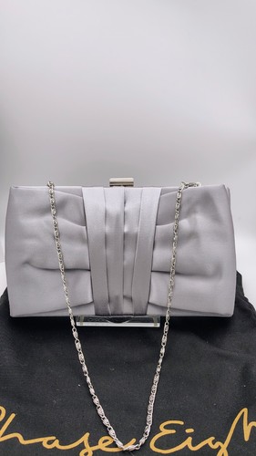 Phase eight silver - grey, clutch