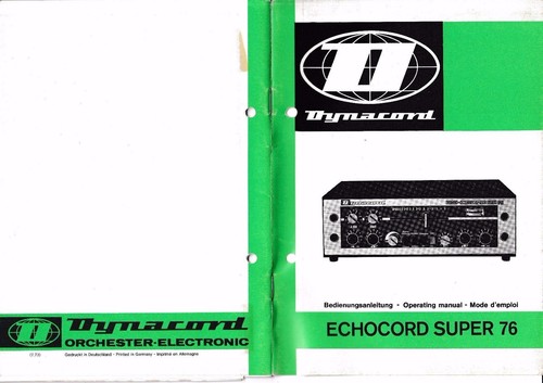Dynacord echocord super - dynacord, 76