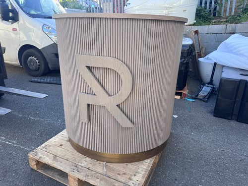 Bespoke curved reception desk - bespoke,