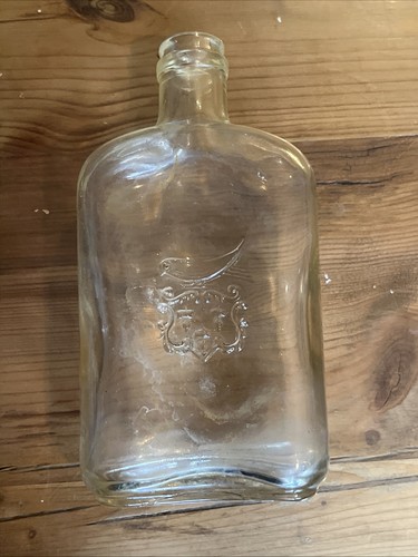 Vintage glass bottle - glass,