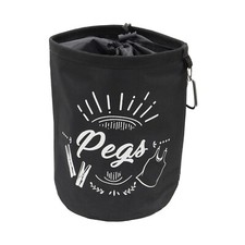JVL Large Waterproof Peg Bag with Drawstring Closure & Hanging Snap Hook