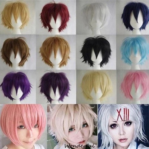 New cosplay wig colorful - cosplay,