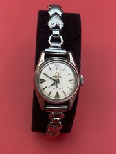 Vintage Solvil et Titus Ladies Wristwatch Swiss Stainless Steel 21 Jewels