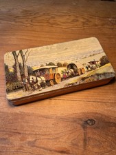 Vintage Cadbury Coach Tin • 1950s Bournville Biscuit Box Decorative Collectible