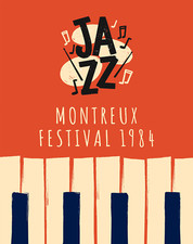 Montreux Jazz Festival Poster – Retro Jazz Wall Art - 12X16/16X20/18X24/24X36