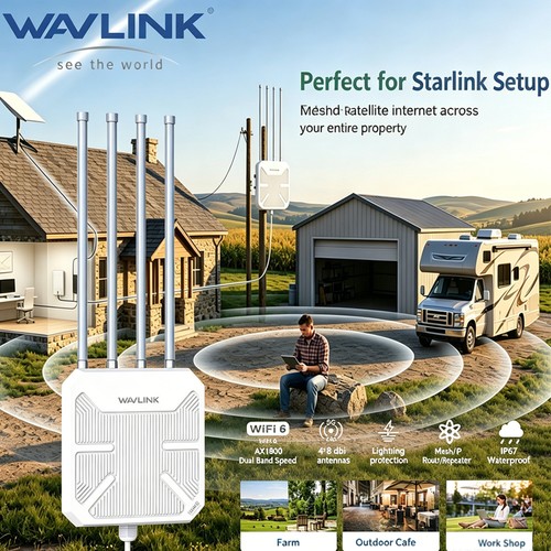 Wavlink wifi outdoor - wifi, 6