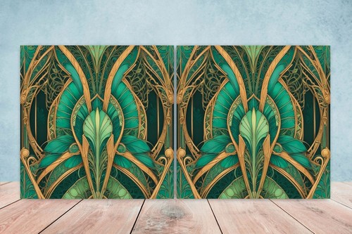 Art deco design ceramic tiles - art,