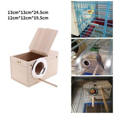Wooden Bird Breeding Box Cage