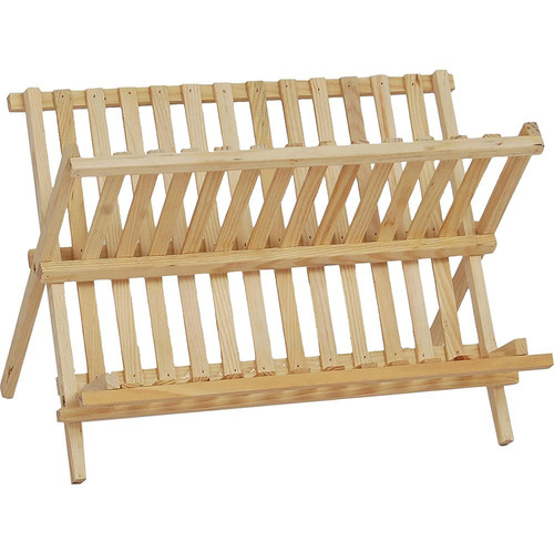 Tier wooden dish drainer - wooden,