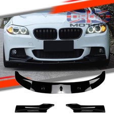FOR BMW 5 SERIES F10 F11 M SPORT FRONT SPLITTER LIP M PERFORMANCE GLOSS 2010-16