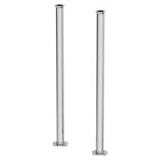 Architeckt Pipe Shrouds for Freestanding Bath Shower Mixer Chrome Finish Brass