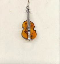 Violin pendant silver 925 and